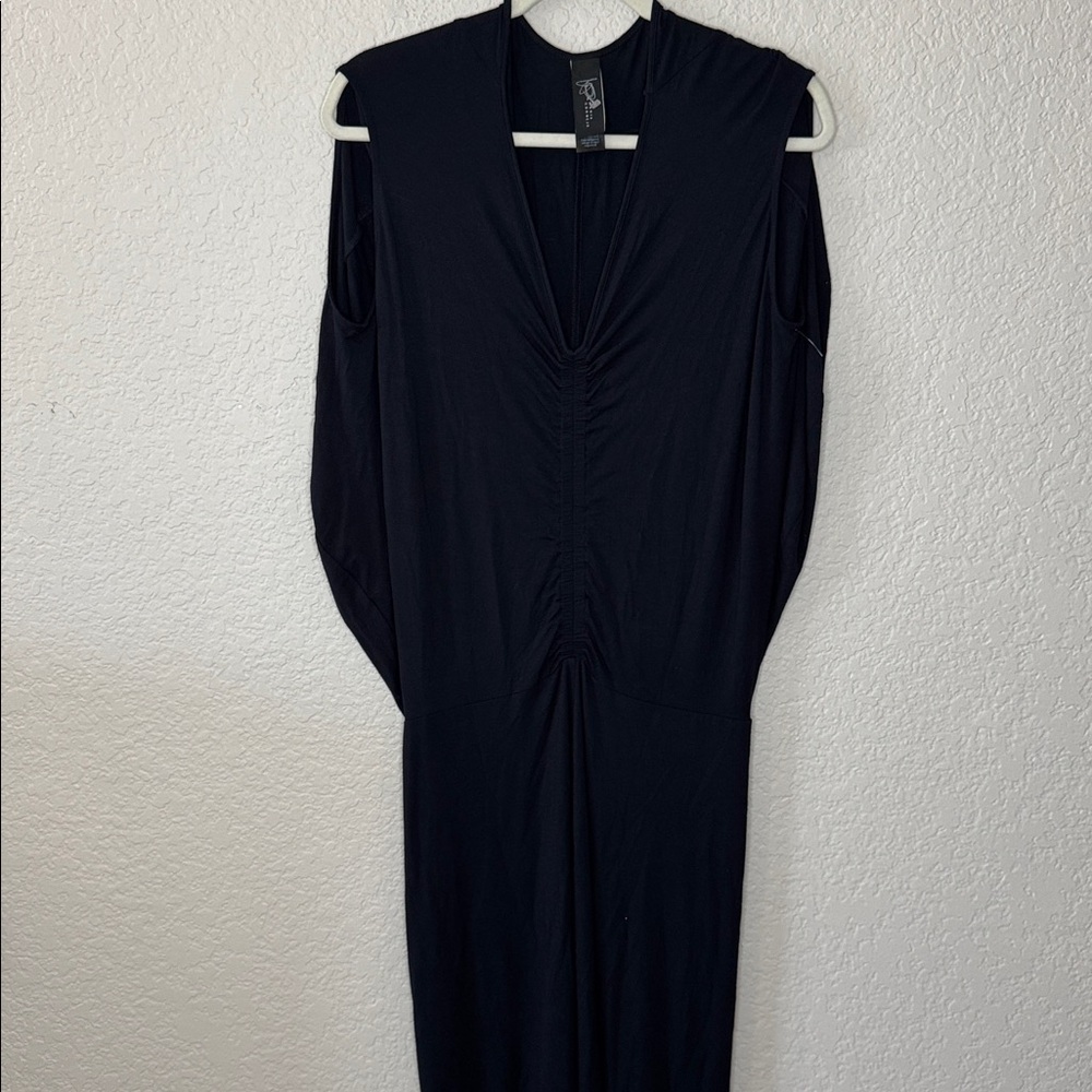 Zero + Maria Cornejo Ruched Flowy Bodice Bodycon Skirt Dress Size Medium Artsy - Picture 3 of 6